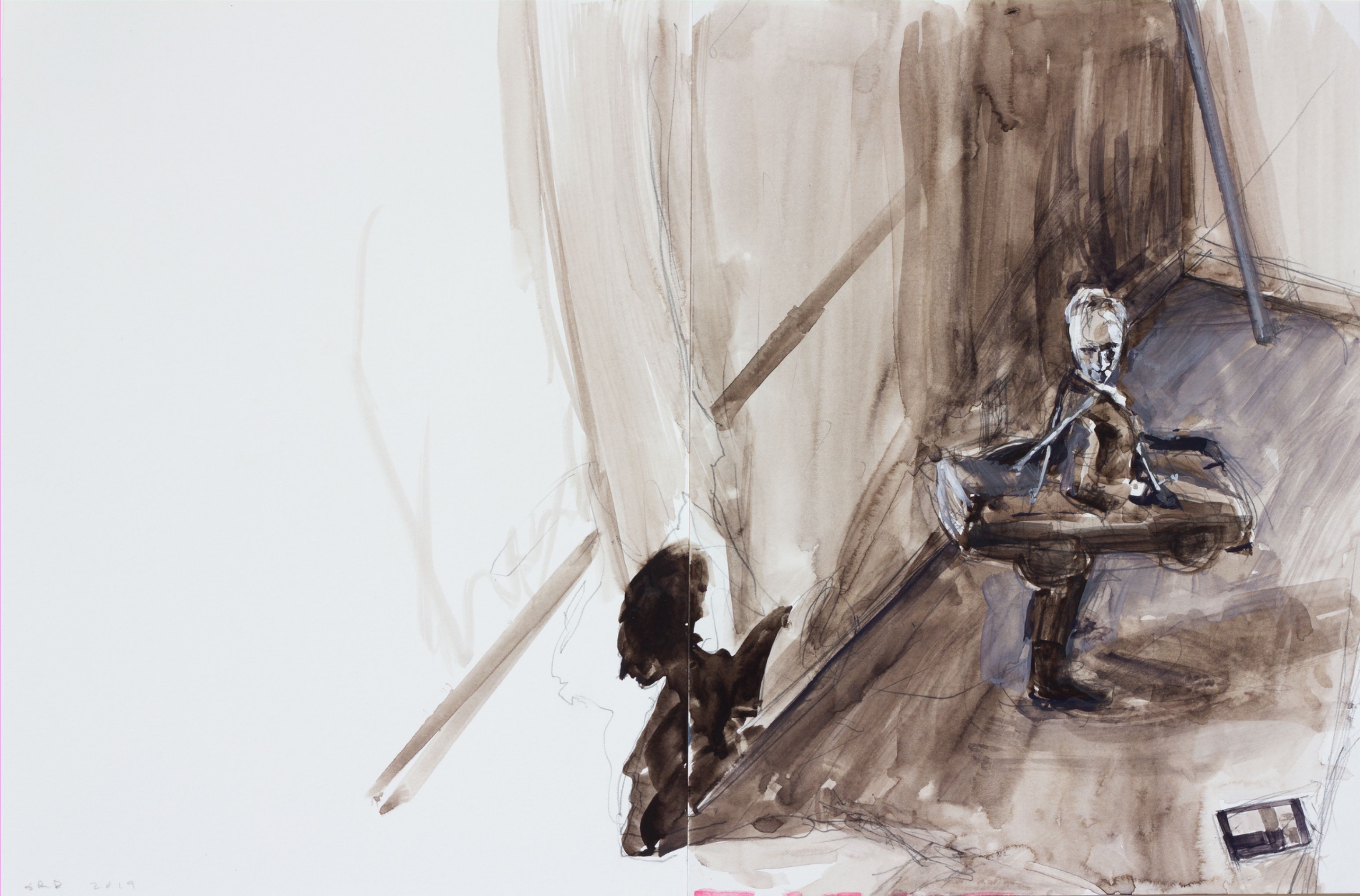 man in a car costume